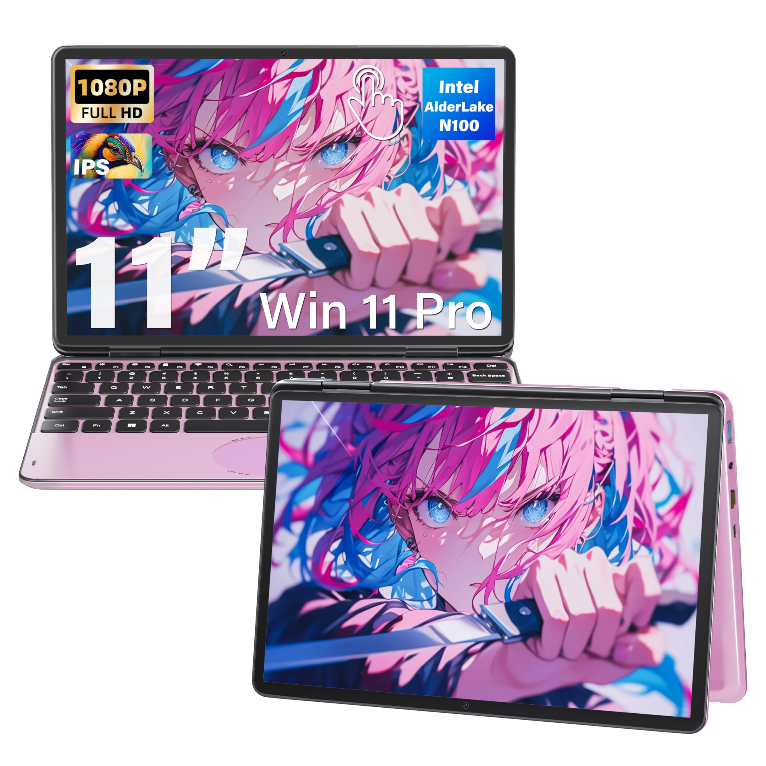 Ноутбук з Windows 11 Pro MS Office 2019 Alder Lake N100 до відбитка пальця Ідеальний для бізнесу та початківців DDR4 2-в-1 Сенсорний екран, 10,95-дюймовий FHD, рожевий
Ноутбук з Windows 11 Pro MS Office 2019 Alder Lake N100 до відбитка пальця Ідеальний для бізнесу та початківців DDR4 2-в-1 Сенсорний екран, 10,95-дюймовий FHD, рожевий