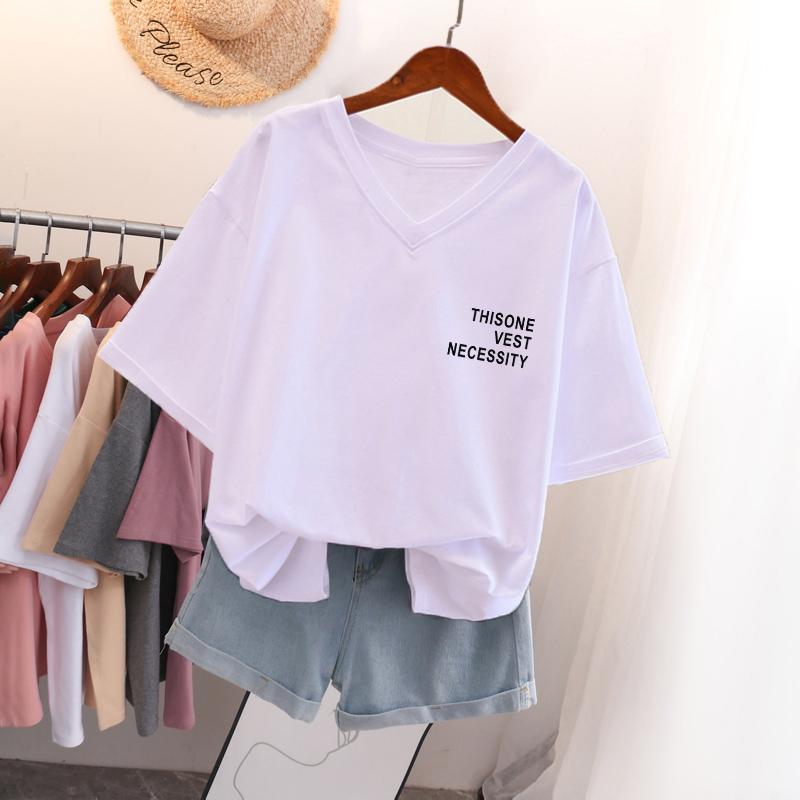 Футболка з коротким рукавом, Вільного крою, Приталена футболка з V-подібним вирізом з принтом для жінок S білий
Футболка з коротким рукавом, Вільного крою, Приталена футболка з V-подібним вирізом з принтом для жінок S білий