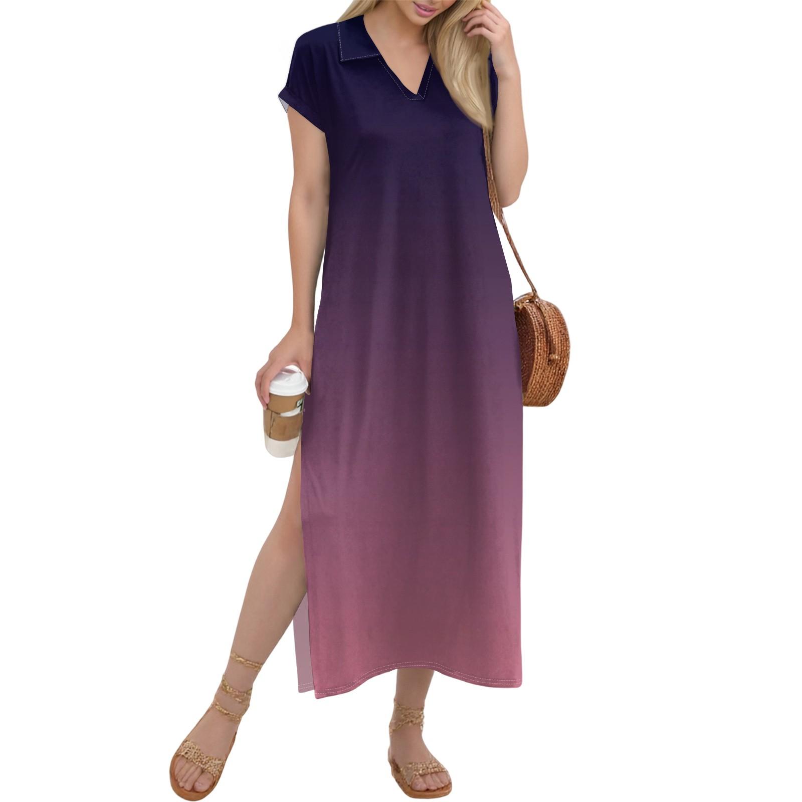 Women s Long Skirt Casual V-neck Long Shirt Dress Loose Slit Holiday Short Sleeve Dress XL кавун червоний колір
Women s Long Skirt Casual V-neck Long Shirt Dress Loose Slit Holiday Short Sleeve Dress XL кавун червоний колір