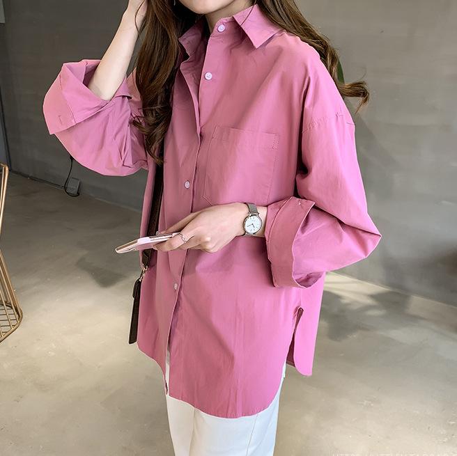 Корейская блузка большого размера однотонная для женщин - Простая, стройнящая, свободного кроя, коллекция весна/осень 2025 4XL розовый
Корейская блузка большого размера однотонная для женщин - Простая, стройнящая, свободного кроя, коллекция весна/осень 2025 4XL розовый