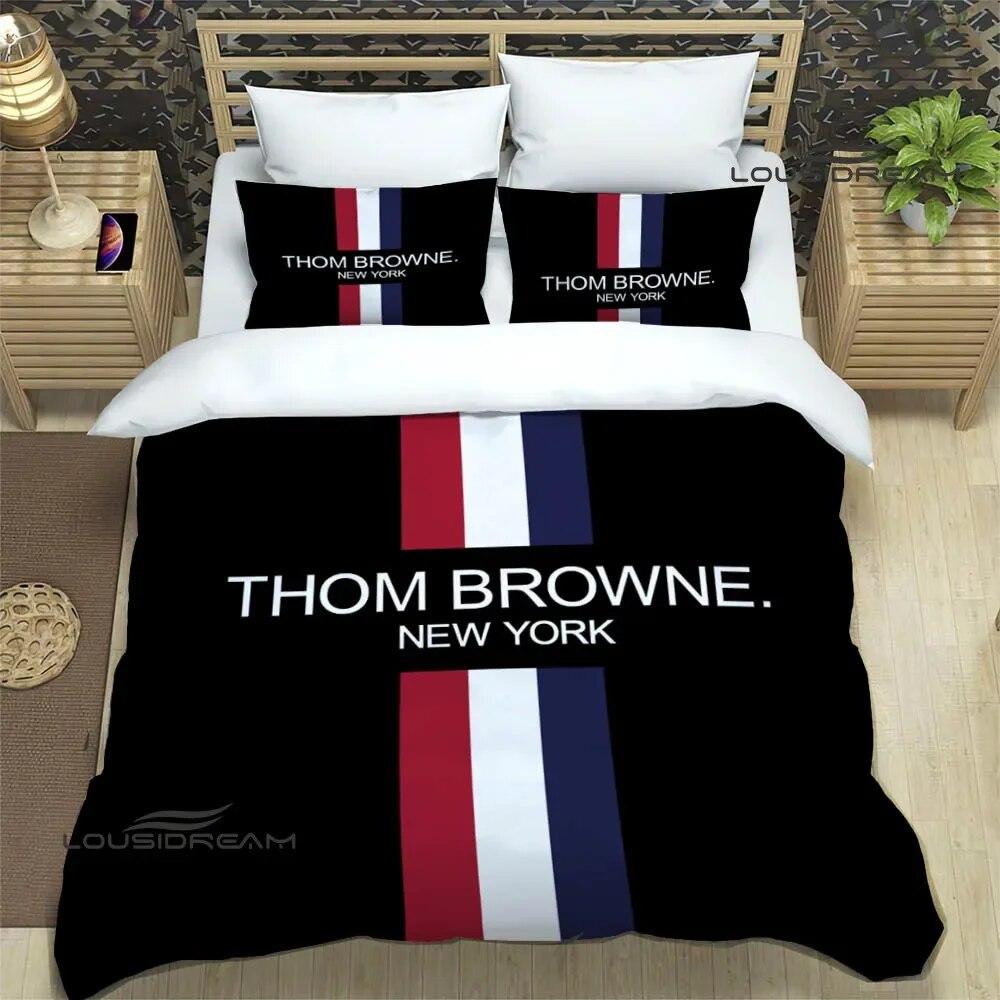 T-Thom Browne logo print Bedding Sets exquisite bed supplies set duvet cover bed comforter set bedding set luxury birthday gift
T-Thom Browne logo print Bedding Sets exquisite bed supplies set duvet cover bed comforter set bedding set luxury birthday gift