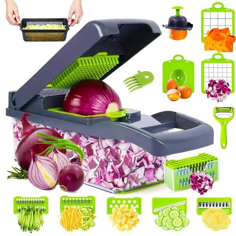 14/16 in 1 Handle Multifunctional Vegetable Chopper Food Grate Food Chopper Vegetable Slicer Dicer Cut Kitchen Items cocina
14/16 in 1 Handle Multifunctional Vegetable Chopper Food Grate Food Chopper Vegetable Slicer Dicer Cut Kitchen Items cocina
