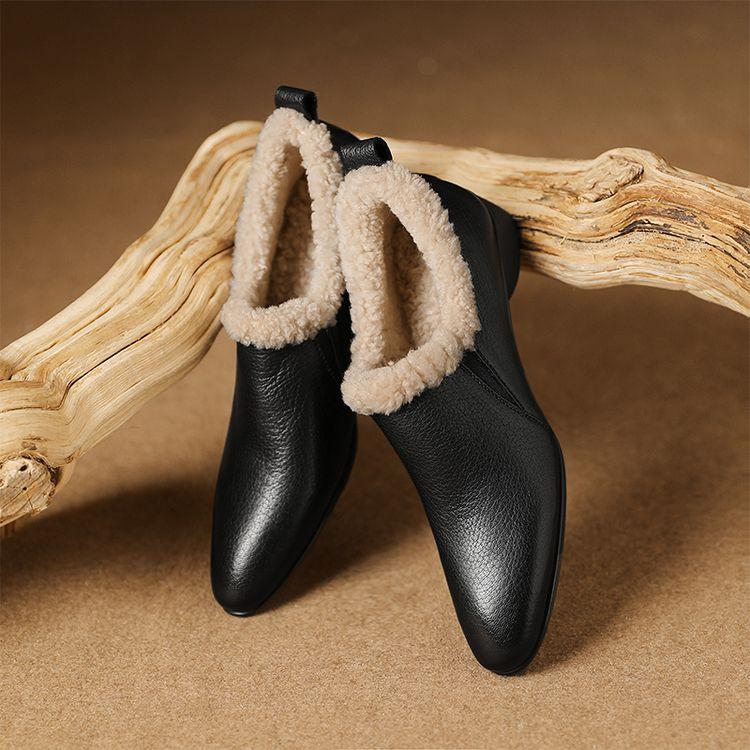 Fashion New Autumn Winter Genuine Leather Women Pumps Shoes for Women Fashion Round Toe Warm Fur Shoes Zaptos Mujer Wool Loafers Women 34 чёрный
Fashion New Autumn Winter Genuine Leather Women Pumps Shoes for Women Fashion Round Toe Warm Fur Shoes Zaptos Mujer Wool Loafers Women 34 чёрный