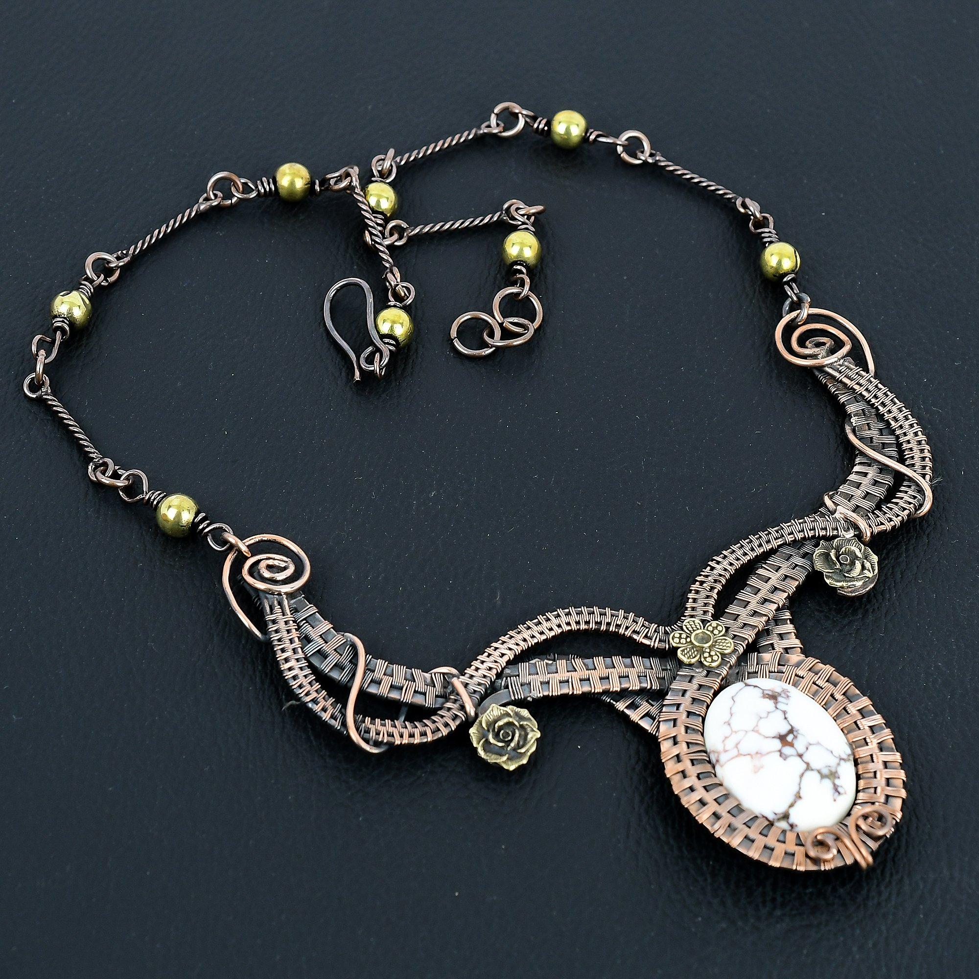 Wild Horse Necklace Handmade Jewelry, 999 Copper Wire Wrapped Necklace Designer Gemstone Jewelry Adjustable Chain Necklace Gift For Mom
Wild Horse Necklace Handmade Jewelry, 999 Copper Wire Wrapped Necklace Designer Gemstone Jewelry Adjustable Chain Necklace Gift For Mom