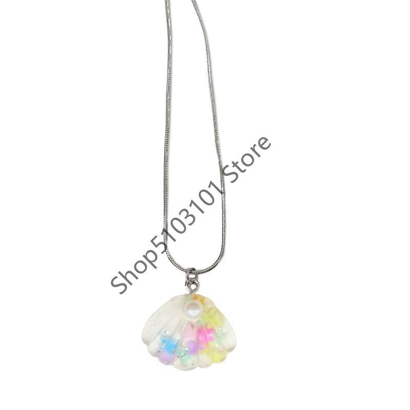 Resin Shell Pendant Necklace for Women Ocean Series Imitation Pearl Bohemian Shell Necklace Summer Party Holiday Y2K Jewelry білий
Resin Shell Pendant Necklace for Women Ocean Series Imitation Pearl Bohemian Shell Necklace Summer Party Holiday Y2K Jewelry білий