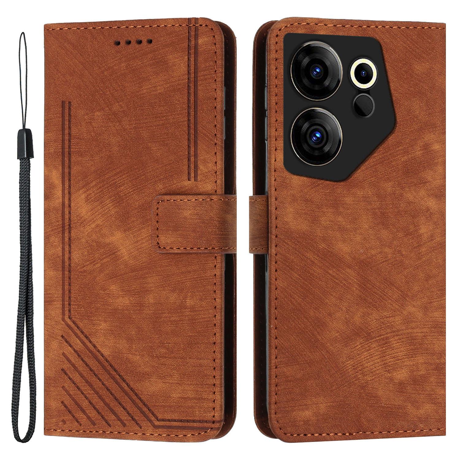 Stand Wallet for TECNO Camon 20 Premier 5G Skin-Touch Imprinted Lines Case Phone Leather Cover Brown
Stand Wallet for TECNO Camon 20 Premier 5G Skin-Touch Imprinted Lines Case Phone Leather Cover Brown
