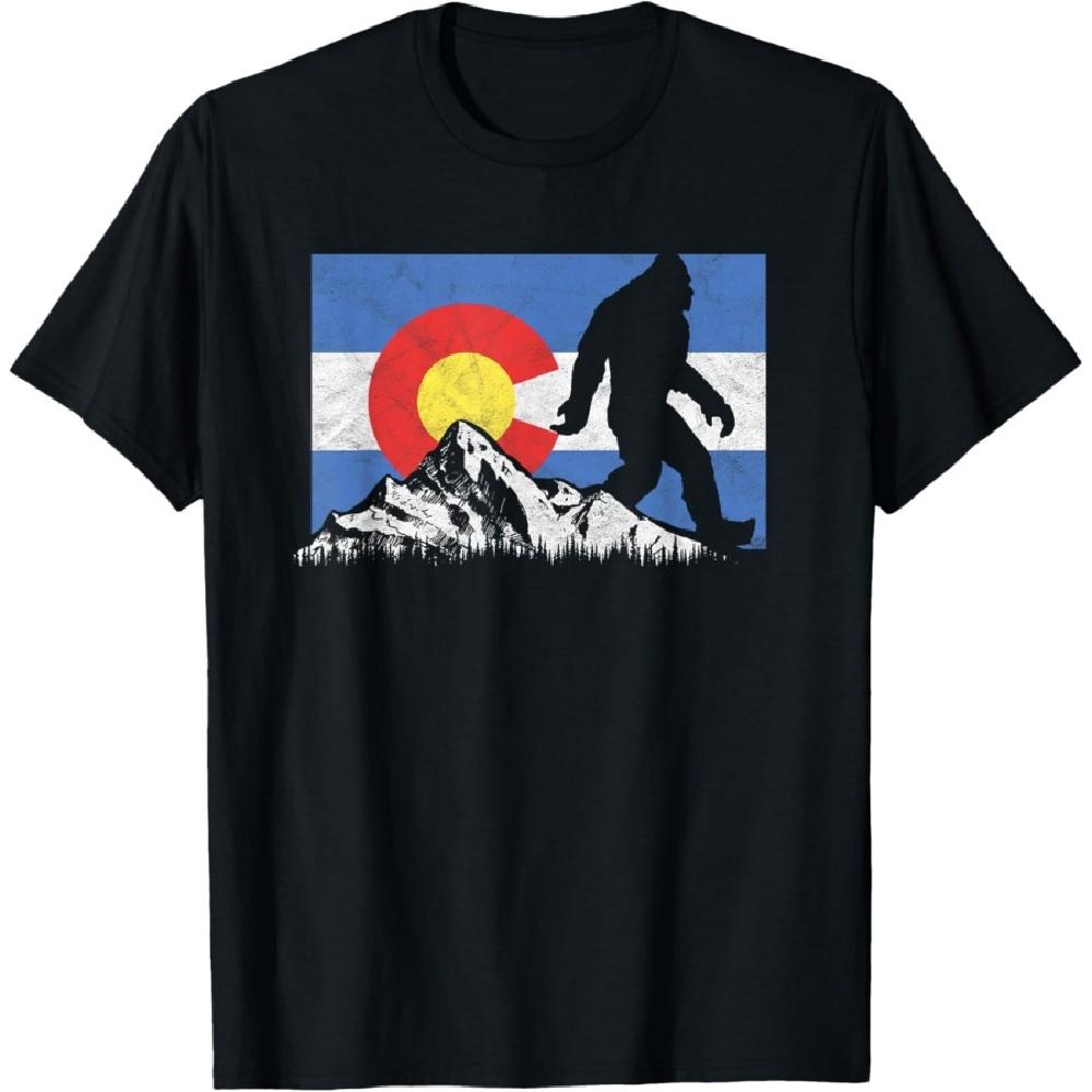 Bigfoot Rocky Mountains Colorado Flag Sasquatch T-Shirt XXXXXL чорний
Bigfoot Rocky Mountains Colorado Flag Sasquatch T-Shirt XXXXXL чорний