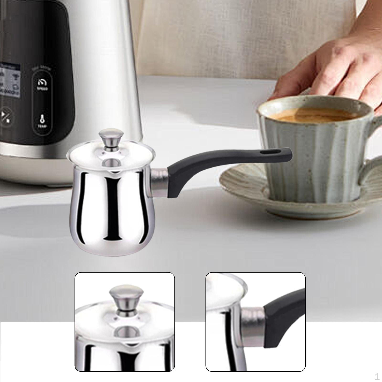 Турка из нержавеющей стали, ковш для растапливания шоколада, чайник с крышкой, кофеварка, подогреватель молока 900ml
Турка из нержавеющей стали, ковш для растапливания шоколада, чайник с крышкой, кофеварка, подогреватель молока 900ml