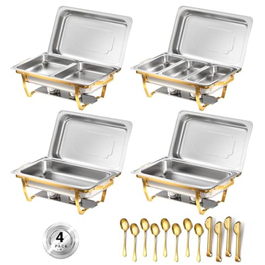Chafing Dishes for Buffet 8 Qt High Grade Chafing Dish Buffet Set Rolled-Edge Design Food Warmers for Parties Buffet Wedding Bi
Chafing Dishes for Buffet 8 Qt High Grade Chafing Dish Buffet Set Rolled-Edge Design Food Warmers for Parties Buffet Wedding Bi