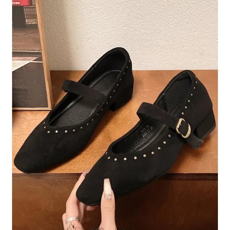 Новые балетки в стиле ретро, женские, повседневные, на низком каблуке, с пряжкой и ремешком, туфли Мэри Джейн, женские туфли-лодочки Zapatos De Muje 40 чёрный
Новые балетки в стиле ретро, женские, повседневные, на низком каблуке, с пряжкой и ремешком, туфли Мэри Джейн, женские туфли-лодочки Zapatos De Muje 40 чёрный