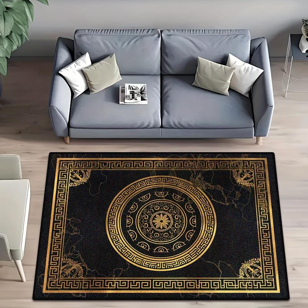 Luxury Black Gold Greek Key Print Carpet Plush Flannel Rug Living Room Bedroom Home Decor Area Rug Non Slip Floor Mat 40x60cm
Luxury Black Gold Greek Key Print Carpet Plush Flannel Rug Living Room Bedroom Home Decor Area Rug Non Slip Floor Mat 40x60cm