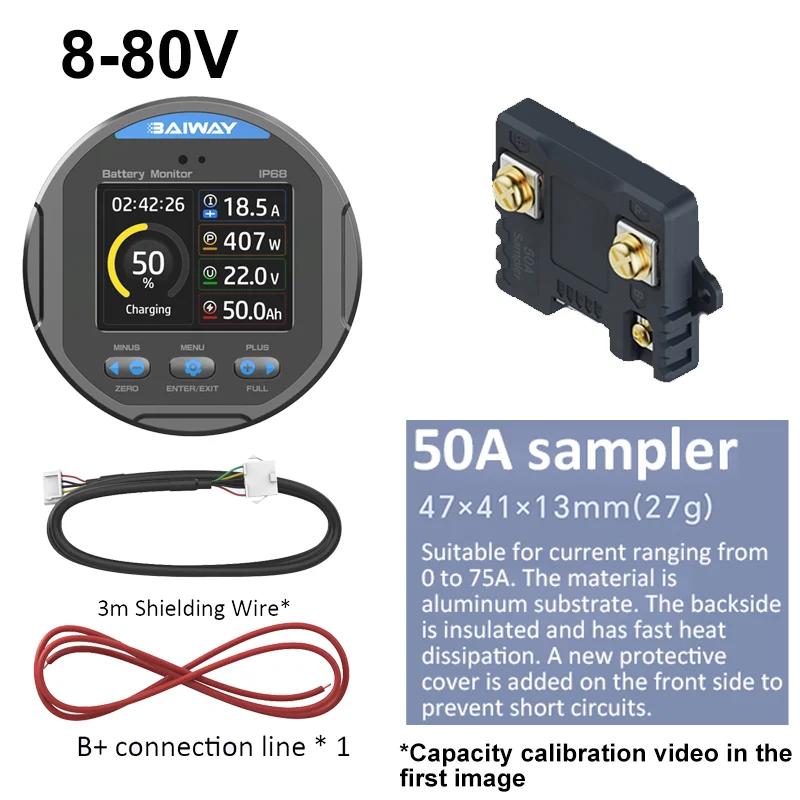 DC 8-80V 50A 100A 350A Battery Tester Waterproof Coulometer Vehicle Battery Capacity Indicator Ammeter Voltmeter Battery Tester
DC 8-80V 50A 100A 350A Battery Tester Waterproof Coulometer Vehicle Battery Capacity Indicator Ammeter Voltmeter Battery Tester