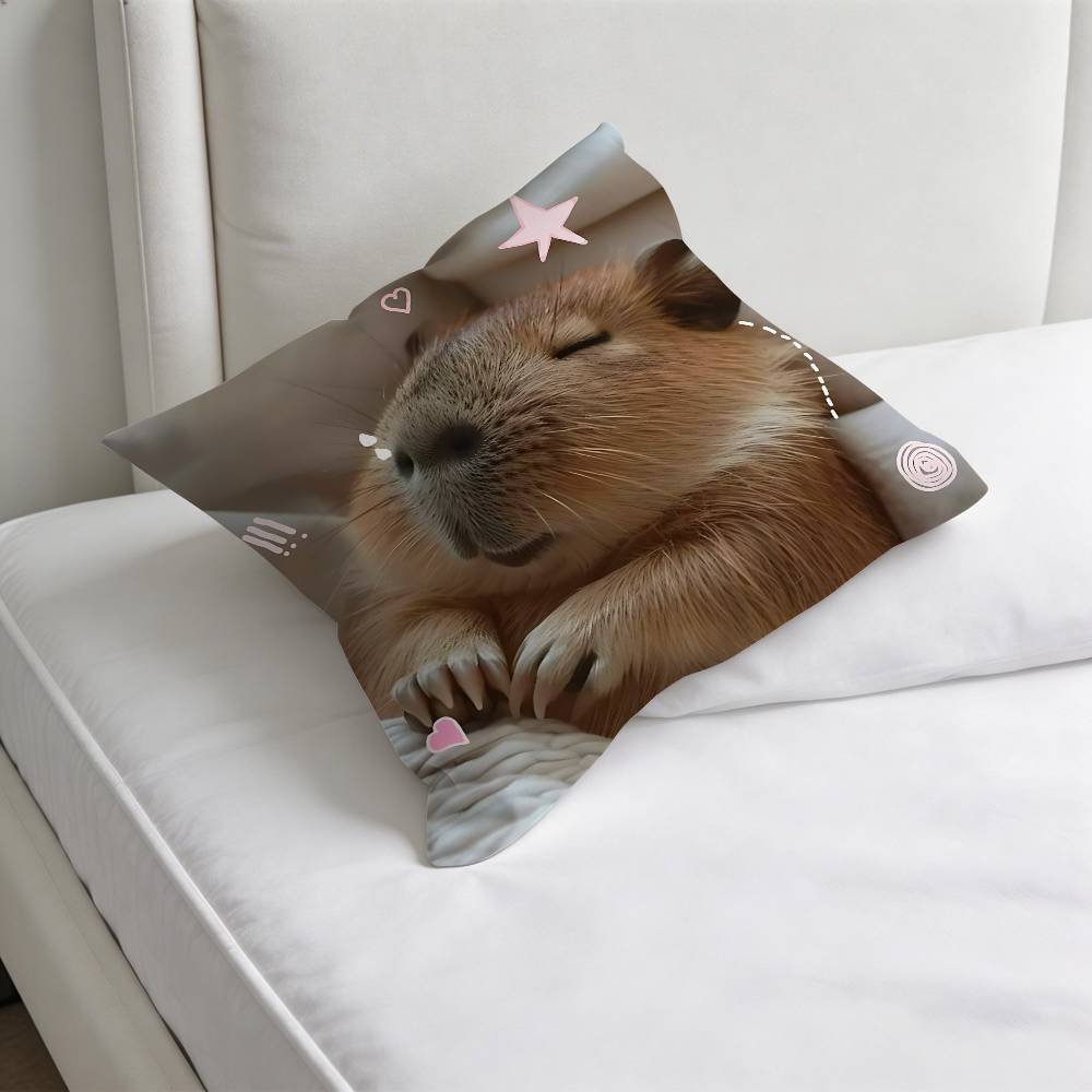 Cute Pet CCapybara Fashion Square Pillow Case Durable Throw Pillow Cover for Sofa Couch Chair 30x30 cm
Cute Pet CCapybara Fashion Square Pillow Case Durable Throw Pillow Cover for Sofa Couch Chair 30x30 cm