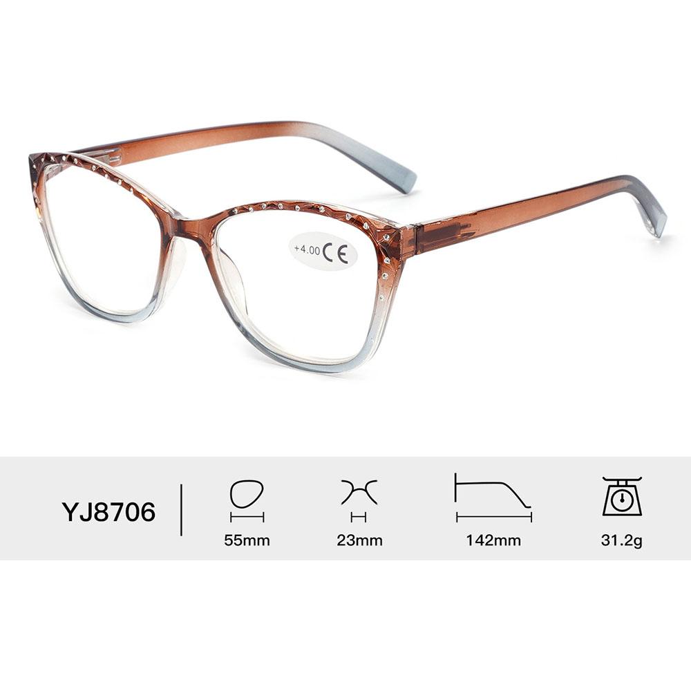 KLASSNU Cat Eyes Diamonds Presbyopia Reading Glasses For Women Fashion Transparent Lens Computer Myopia Glasses Eyeglasses +1.0 +100
KLASSNU Cat Eyes Diamonds Presbyopia Reading Glasses For Women Fashion Transparent Lens Computer Myopia Glasses Eyeglasses +1.0 +100