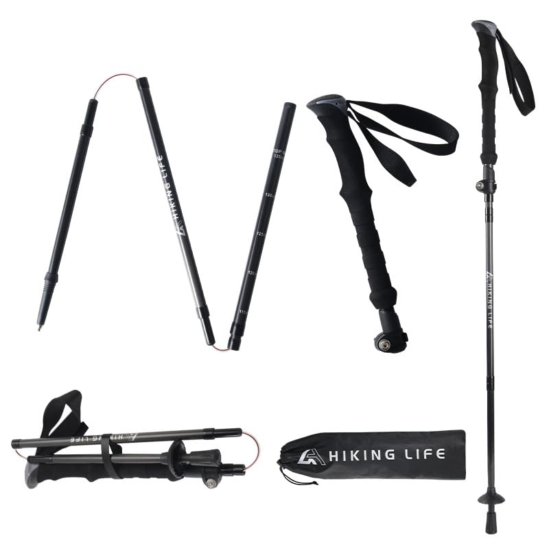 HIKING LIFE Carbon Ultralight Trekking Pole Foldable Lightweight 1 Pole Compact Length Adjustable Extendable Walking Stick Pole Unisex Trekking
HIKING LIFE Carbon Ultralight Trekking Pole Foldable Lightweight 1 Pole Compact Length Adjustable Extendable Walking Stick Pole Unisex Trekking