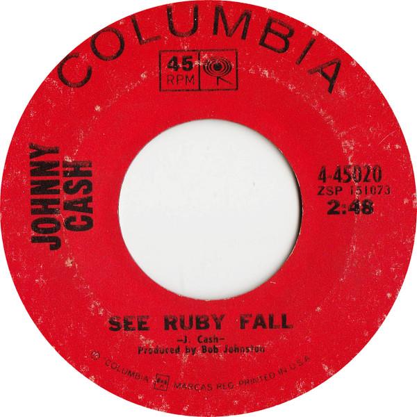 7inch Record JOHNNY CASH See Ruby Fall Blistered 445020 Columbia 1969 US CountryFolk Used
7inch Record JOHNNY CASH See Ruby Fall Blistered 445020 Columbia 1969 US CountryFolk Used