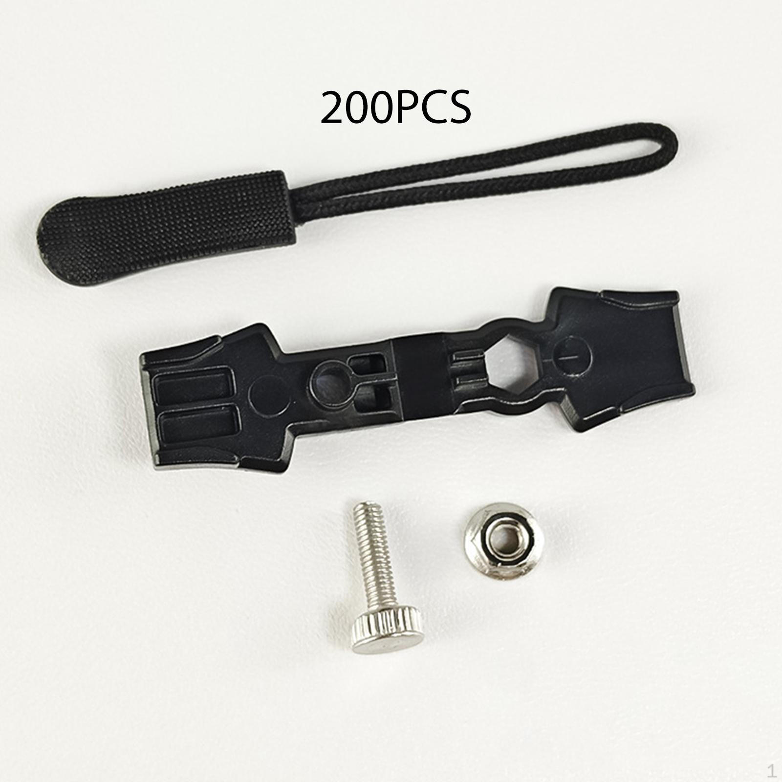 200 Pieces Zippers Repair Kit Heads Pullers Sliders Universal Detachable Sturdy Easy Installation black
200 Pieces Zippers Repair Kit Heads Pullers Sliders Universal Detachable Sturdy Easy Installation black