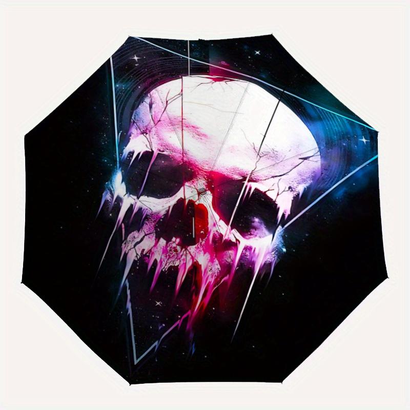 1pc Galactic Skull Automatic Folding Umbrella Portable Collapsible Design, 8-Rib Iron Frame, Durable Fabric, All-Season Casual Outdoor Acces
1pc Galactic Skull Automatic Folding Umbrella Portable Collapsible Design, 8-Rib Iron Frame, Durable Fabric, All-Season Casual Outdoor Acces