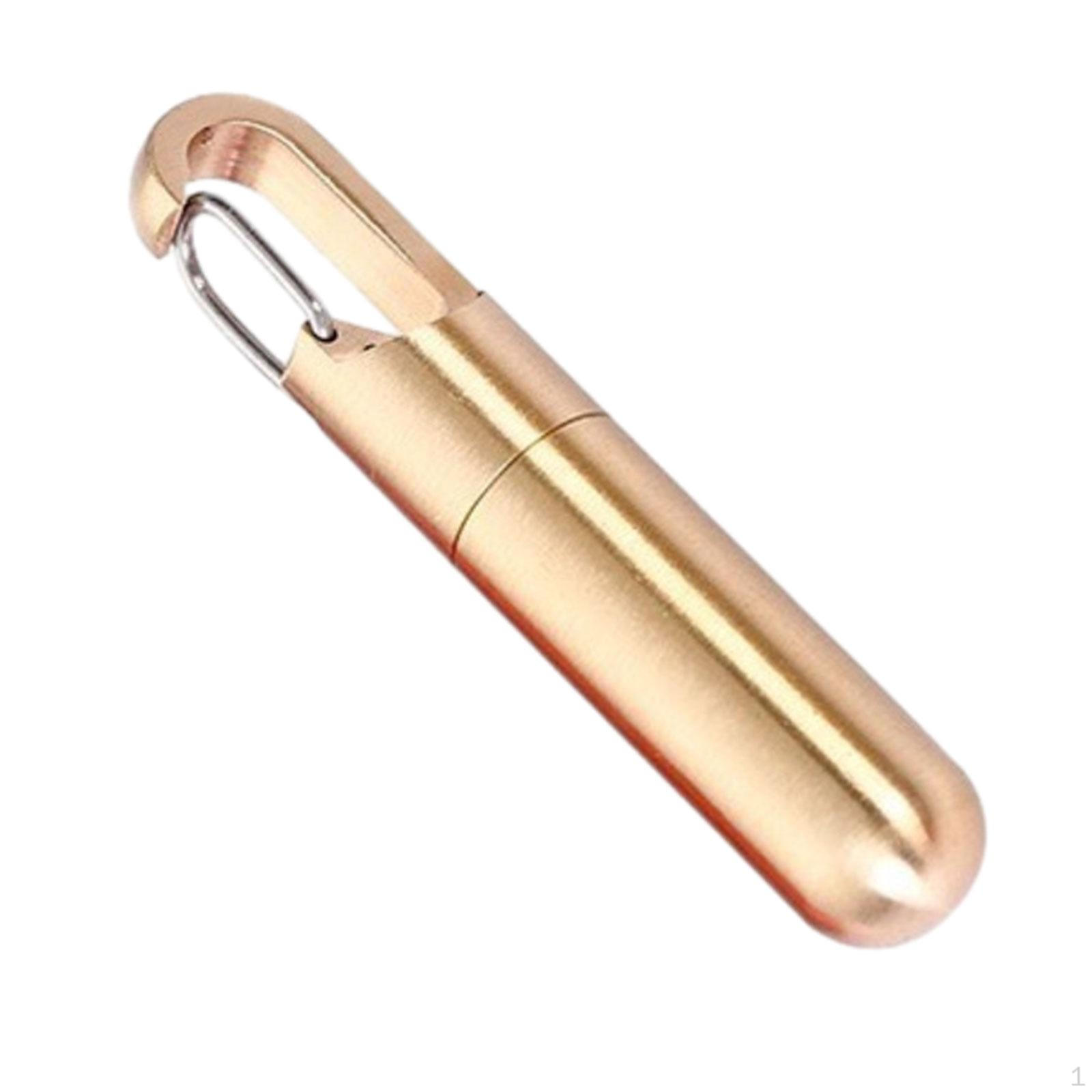 Keychain Pill Holder Metal Portable Case Container for Office Purse Outdoor Aureate
Keychain Pill Holder Metal Portable Case Container for Office Purse Outdoor Aureate