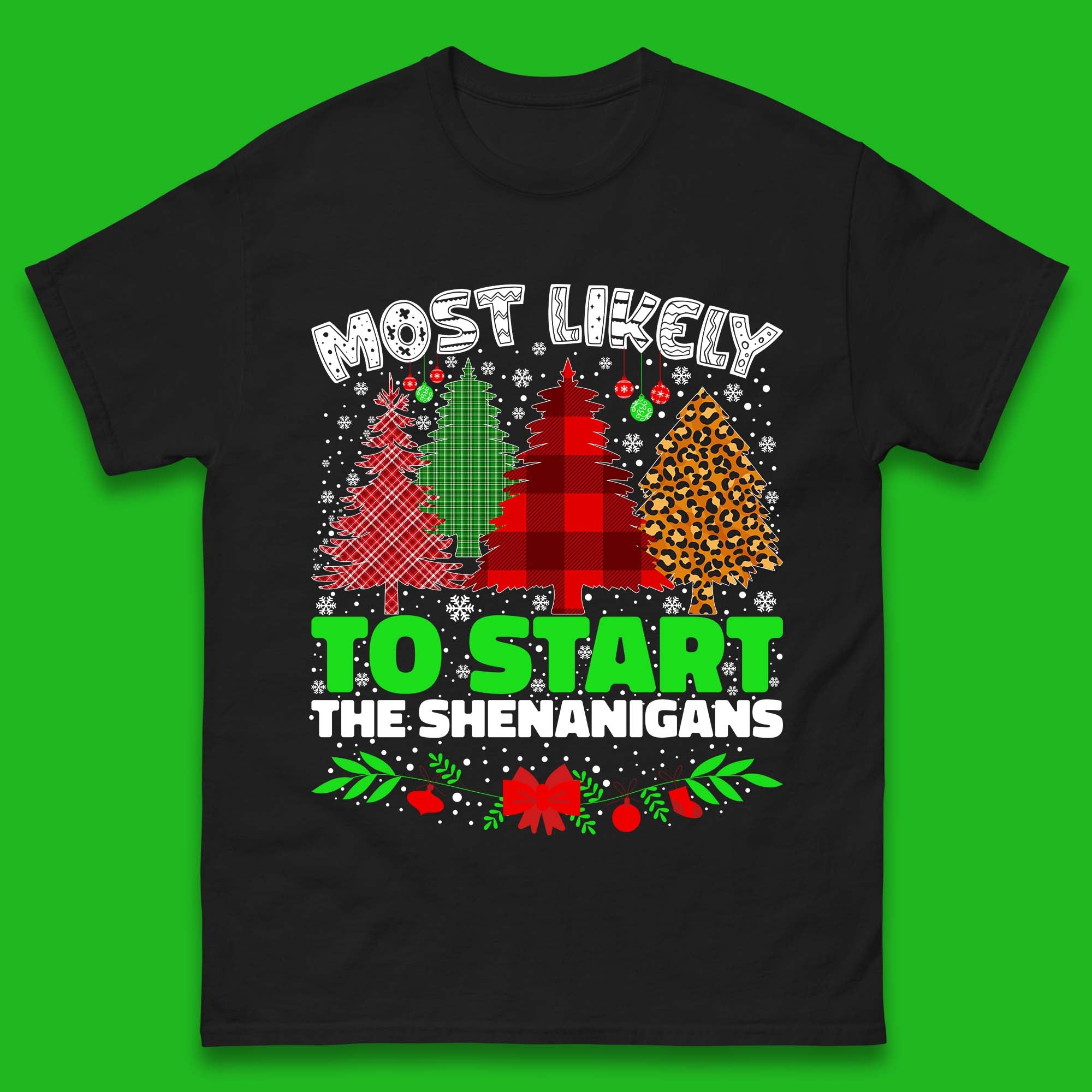 Shenanigans Christmas Mens T-Shirt Womens Tops Tees L
Shenanigans Christmas Mens T-Shirt Womens Tops Tees L