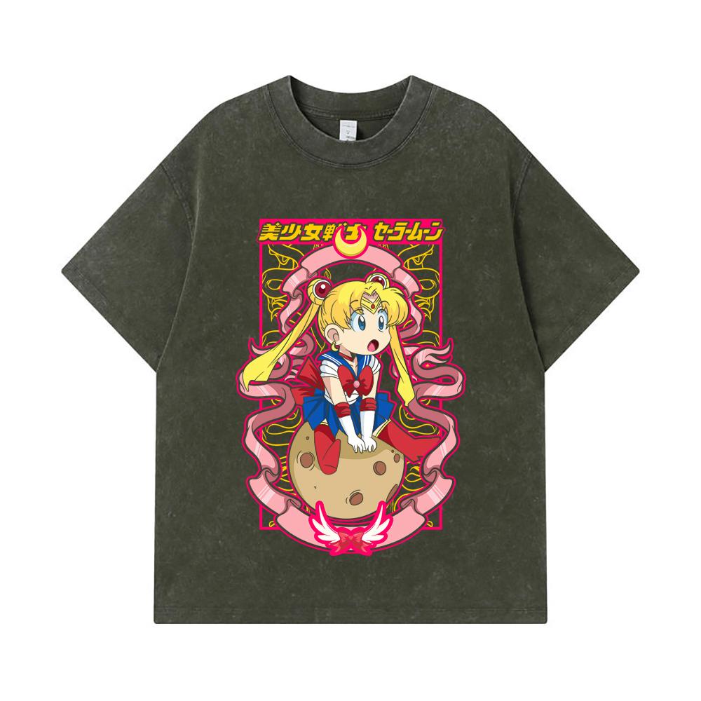 275 GSM Washed T-shirts 100% Cotton Sailor Moon V10 Usagi Print Unisex Heavy Cotton T Shirt S
275 GSM Washed T-shirts 100% Cotton Sailor Moon V10 Usagi Print Unisex Heavy Cotton T Shirt S