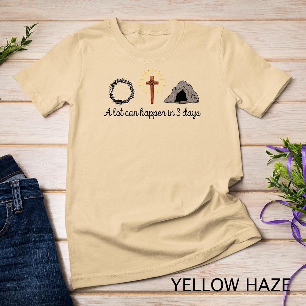 A Lot Can Happen in 3 Days Christians Bibles funny T-Shirt Unisex T-shirt M
A Lot Can Happen in 3 Days Christians Bibles funny T-Shirt Unisex T-shirt M
