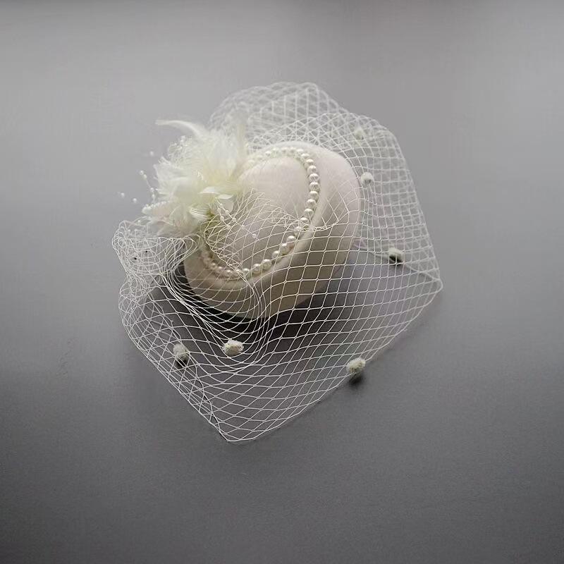 Pearl Cheongsam Hat Hair Ornament: Retro Shanghai Socialite & Bride Accessory
Pearl Cheongsam Hat Hair Ornament: Retro Shanghai Socialite & Bride Accessory