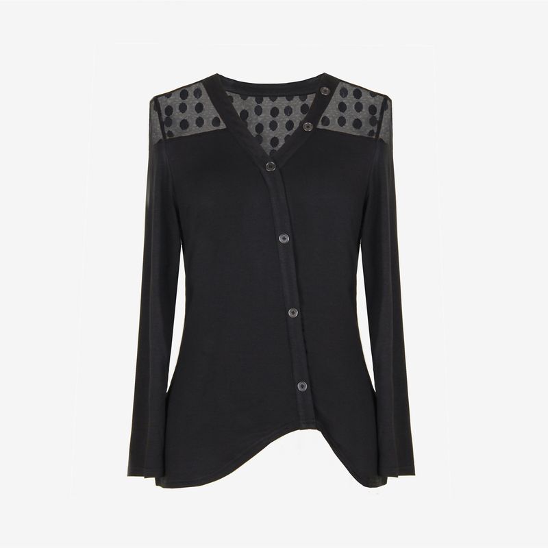 Blue Rose Plus Size Women s Clothing Lace Knitting Stitching Long-Sleeved Shirt Elastic Slim Fit Slimming Oblique Placket Cardigan Black 5XL
Blue Rose Plus Size Women s Clothing Lace Knitting Stitching Long-Sleeved Shirt Elastic Slim Fit Slimming Oblique Placket Cardigan Black 5XL