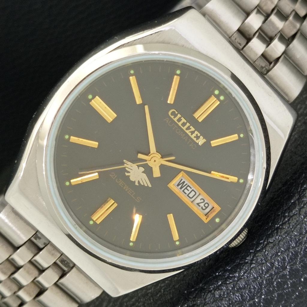 JAPAN GENUINE VINTAGE CITIZEN AUTOMATIC 8200 MENS ORIGINAL DIAL WATCH a500232-2 R151b-a500232
JAPAN GENUINE VINTAGE CITIZEN AUTOMATIC 8200 MENS ORIGINAL DIAL WATCH a500232-2 R151b-a500232