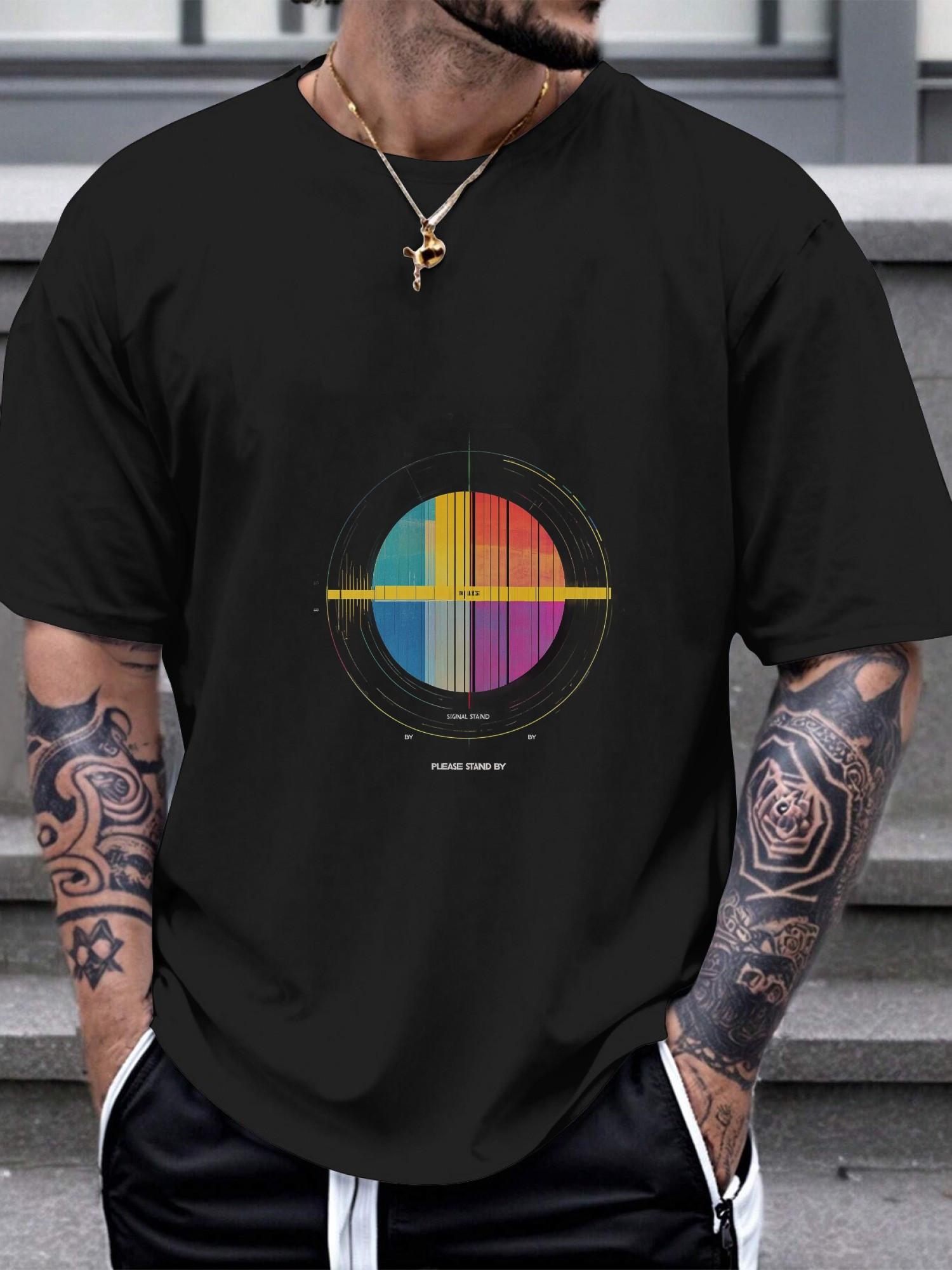 1pc colorful test pattern graphic T-shirt L
1pc colorful test pattern graphic T-shirt L
