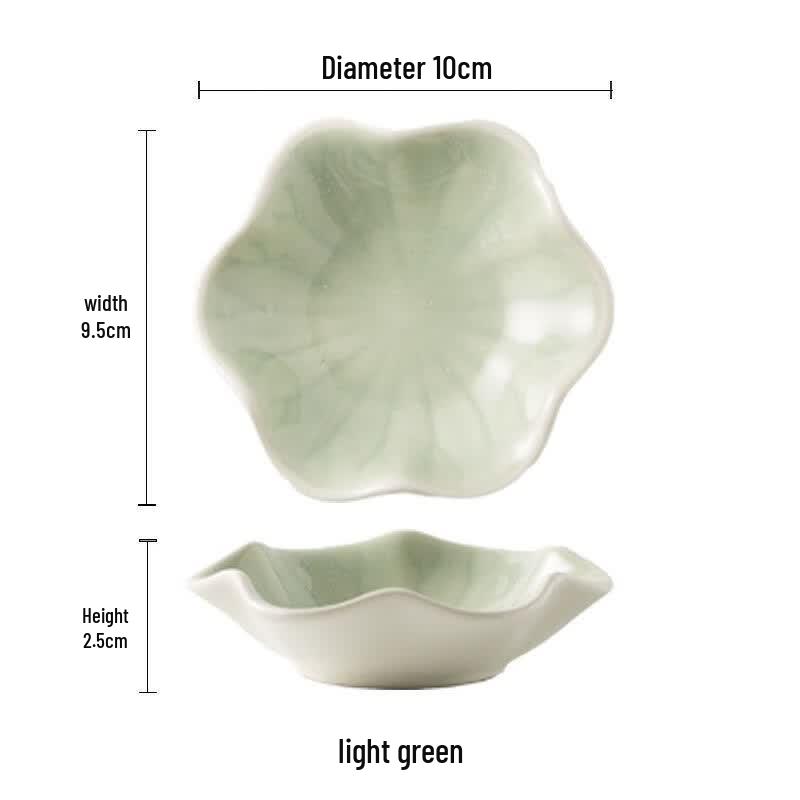 Tao Zhi Japanese Style Lotus Leaf Dipping Sauce Plate
Tao Zhi Japanese Style Lotus Leaf Dipping Sauce Plate