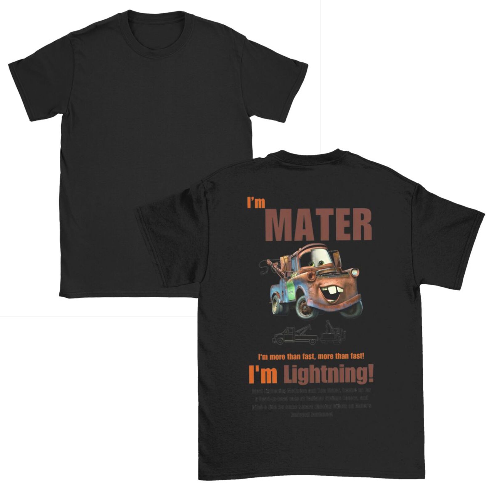 Men s T-Shirts Lightning Mcqueen Cars Mater Funny 100% Cotton Tees Short Sleeve T Shirts Round Collar Tops Summer L
Men s T-Shirts Lightning Mcqueen Cars Mater Funny 100% Cotton Tees Short Sleeve T Shirts Round Collar Tops Summer L