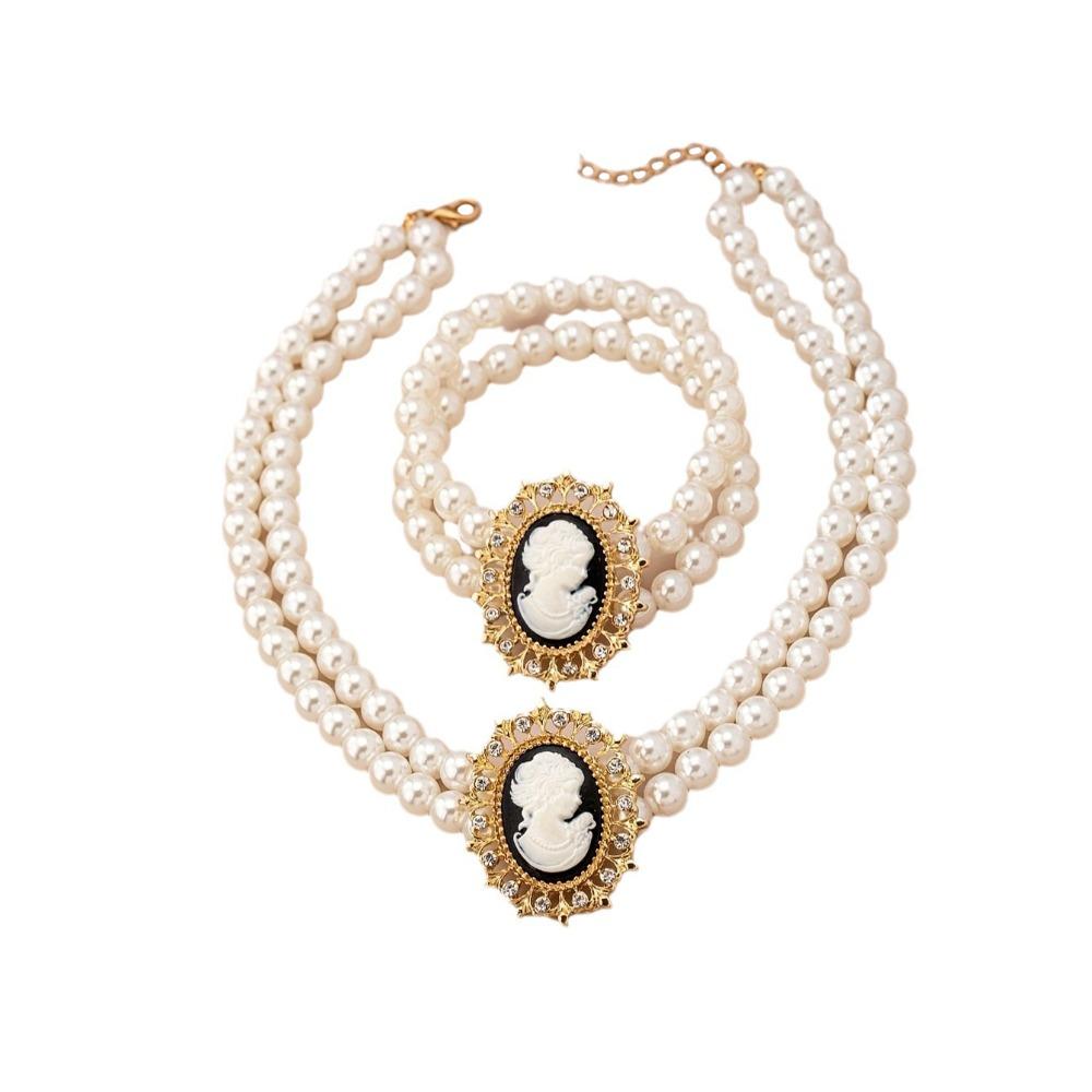 Многослойные жемчужные наборы украшений, цирконовые свадебные наборы украшений, набор колье, браслет, серьги, для вечеринки 2Pcs Set
Многослойные жемчужные наборы украшений, цирконовые свадебные наборы украшений, набор колье, браслет, серьги, для вечеринки 2Pcs Set