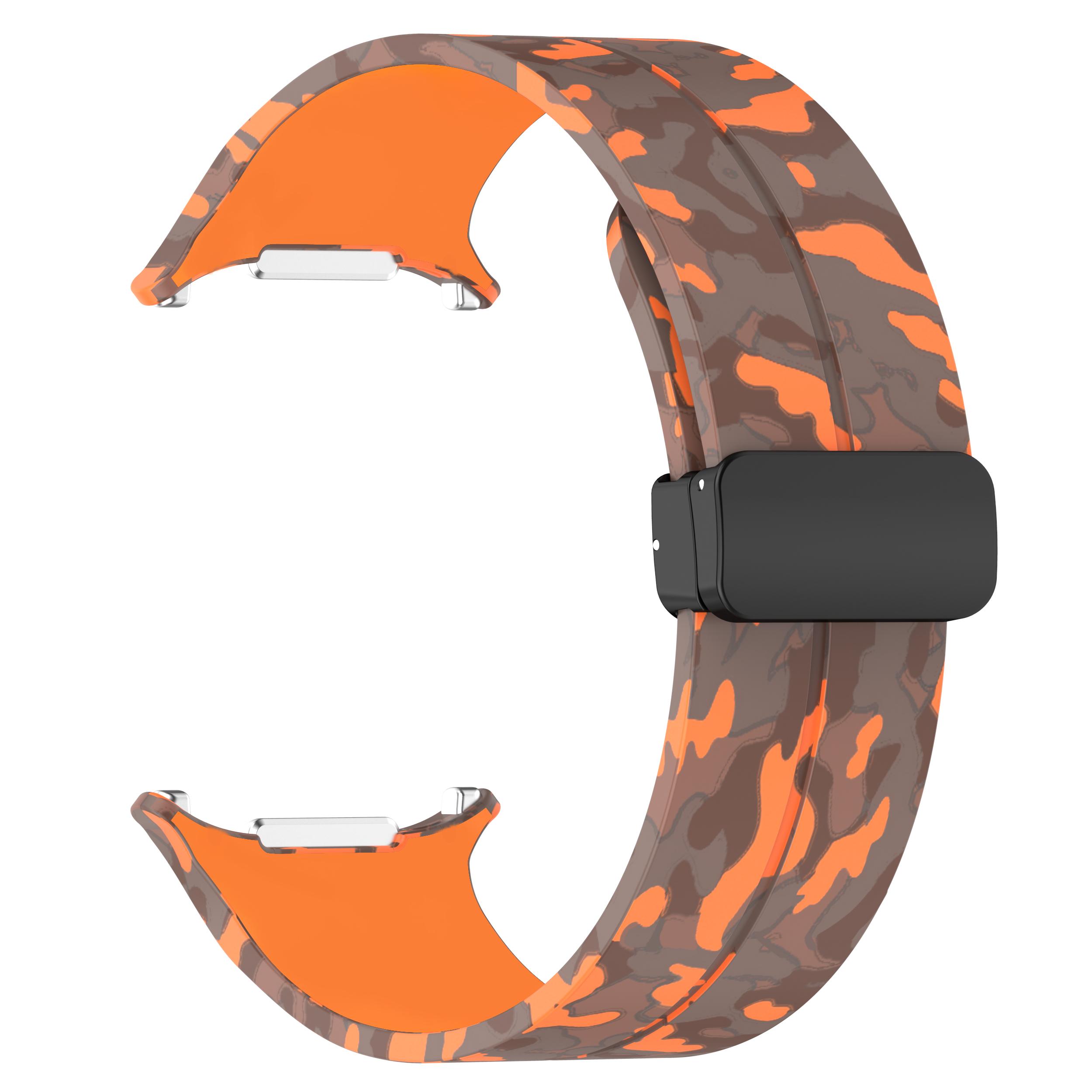 For Samsung Galaxy Watch Ultra 47mm Watch Band Camouflage Pattern Silicone Strap with Magnetic Buckle Black
For Samsung Galaxy Watch Ultra 47mm Watch Band Camouflage Pattern Silicone Strap with Magnetic Buckle Black