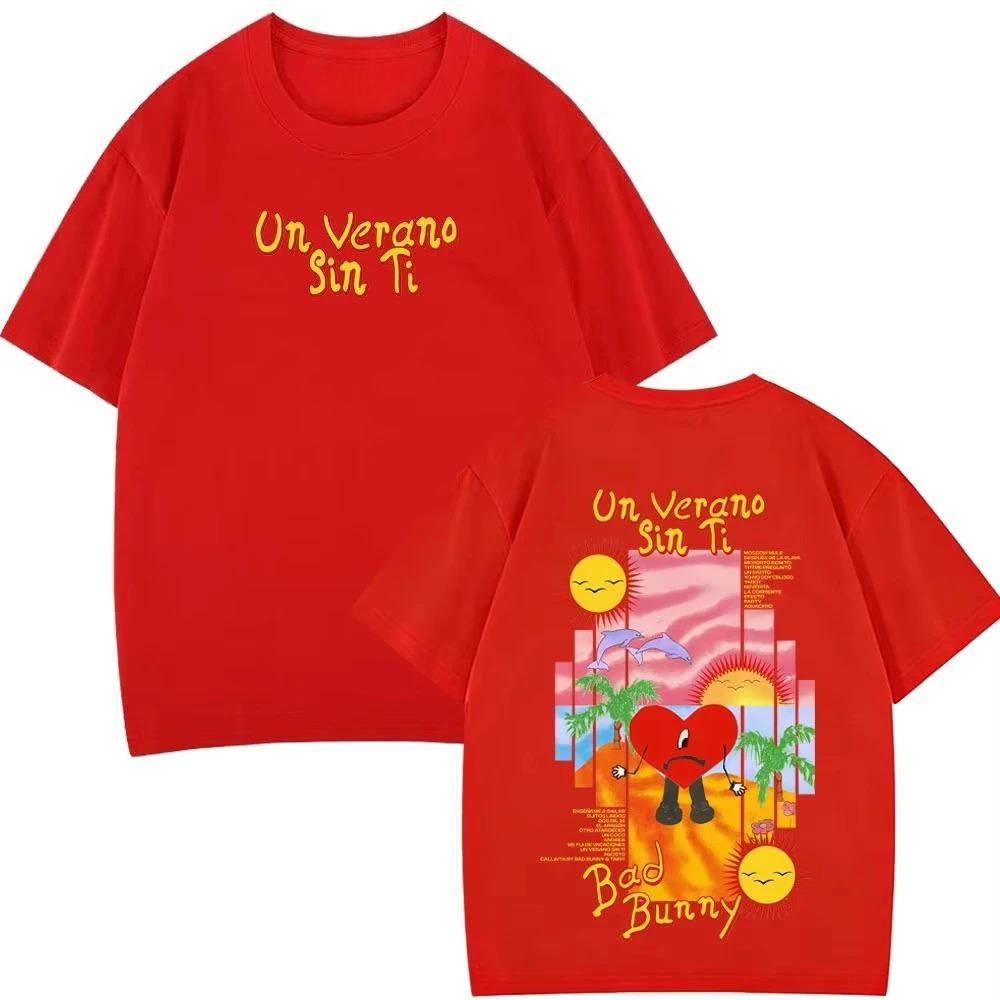 Unisex Women Oversized T-shirts Bad Bunny Un Verano Sin Ti Fashion Printed Tees Loose Casual Cotton Harajuku Short-sleeved T-shirts 4XL
Unisex Women Oversized T-shirts Bad Bunny Un Verano Sin Ti Fashion Printed Tees Loose Casual Cotton Harajuku Short-sleeved T-shirts 4XL