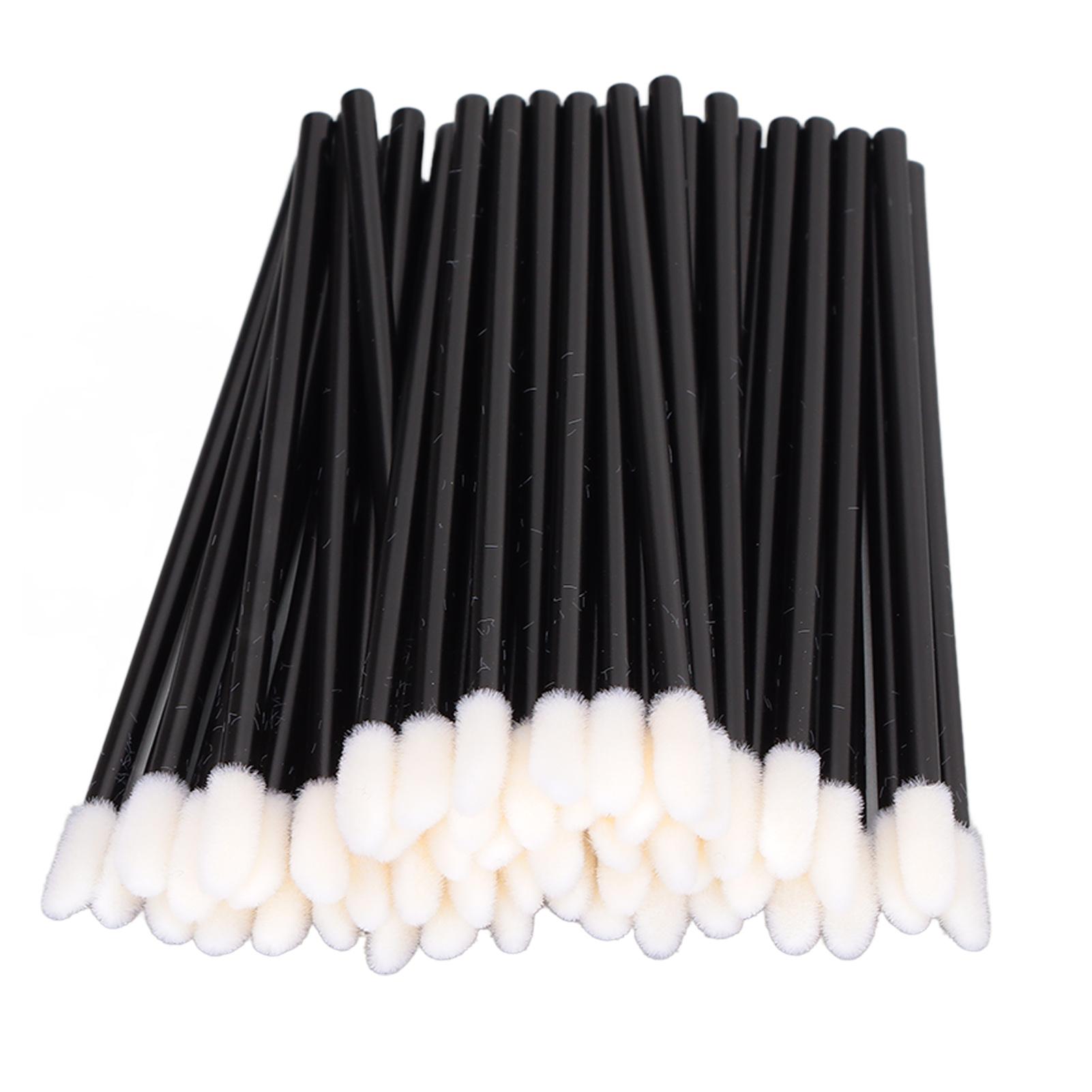 100Pcs Disposable Lip Brushes Lightweight Comfortable Odorless Safe Lipstick Brush Applicator with Black Rod
100Pcs Disposable Lip Brushes Lightweight Comfortable Odorless Safe Lipstick Brush Applicator with Black Rod