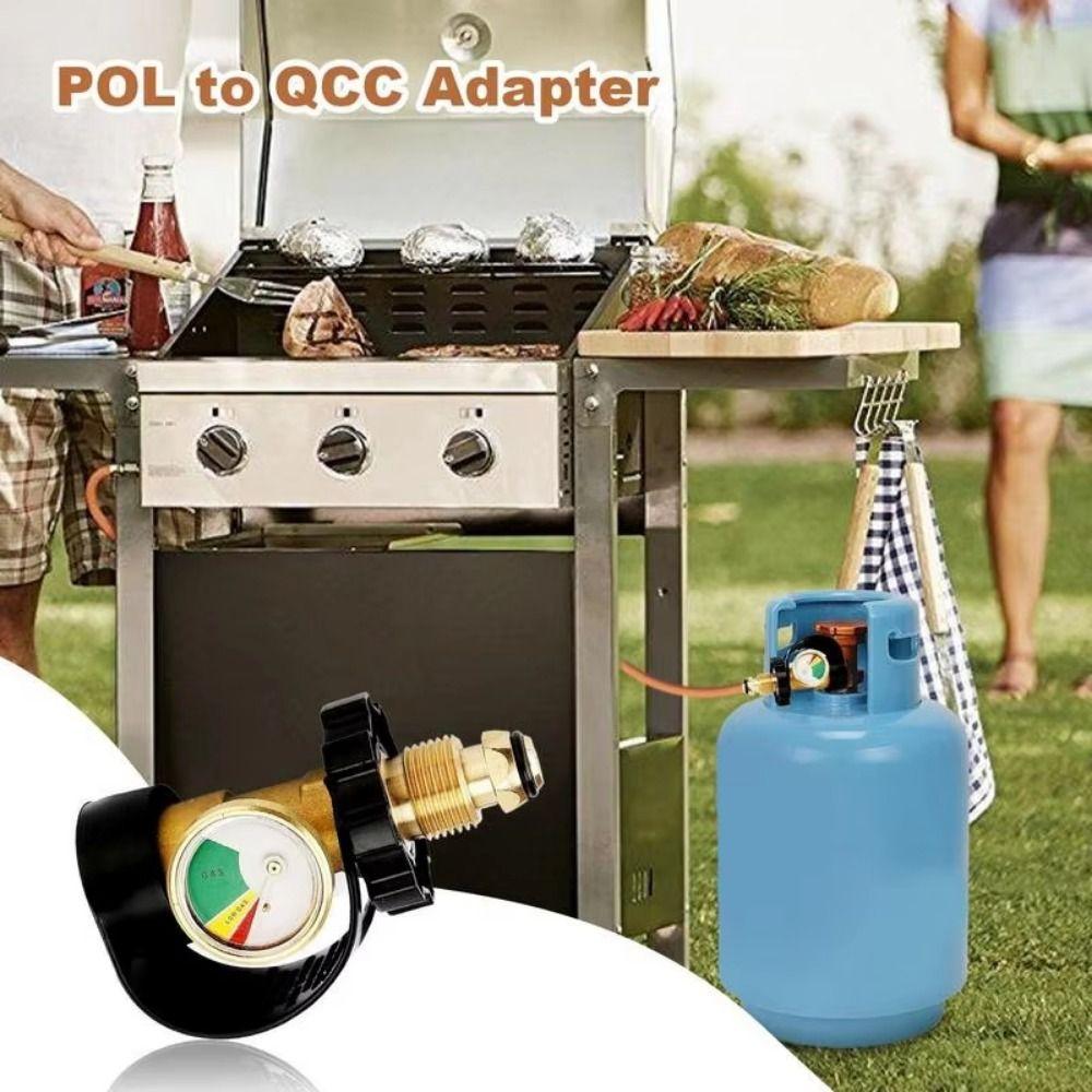 Leak-proof QCC1 Propane Refill Adapter Adjustable Propane Tank Gauge Camping Grill чорний
Leak-proof QCC1 Propane Refill Adapter Adjustable Propane Tank Gauge Camping Grill чорний