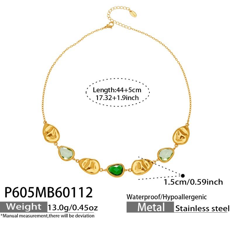 Mili stainless steel multi-color bezel-set teardrop glass stone choker necklace - ins style, light luxury, exquisite jewelry
Mili stainless steel multi-color bezel-set teardrop glass stone choker necklace - ins style, light luxury, exquisite jewelry