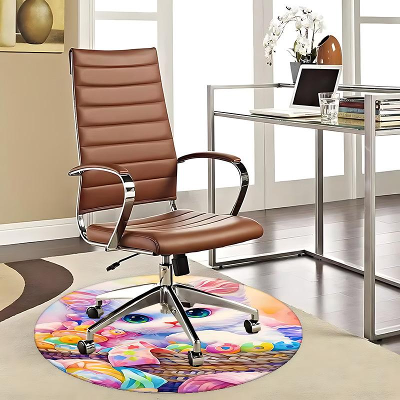 1pc Anime Design Round Carpet Cute Cat with Easter Eggs Chair Mat, Non Slip Rug for Office & Home Decor 80cm
1pc Anime Design Round Carpet Cute Cat with Easter Eggs Chair Mat, Non Slip Rug for Office & Home Decor 80cm