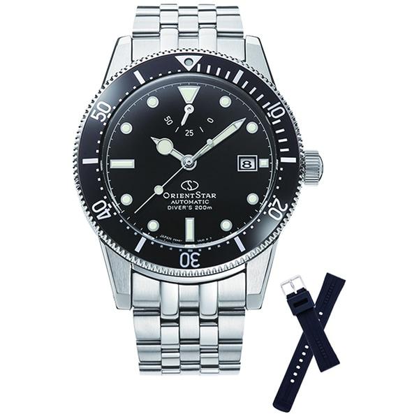 ORIENT Men s RK-AU0601B (Orient Star Men s Metal Sports Diver 1964 2nd Edition) Round Watch Silver
ORIENT Men s RK-AU0601B (Orient Star Men s Metal Sports Diver 1964 2nd Edition) Round Watch Silver
