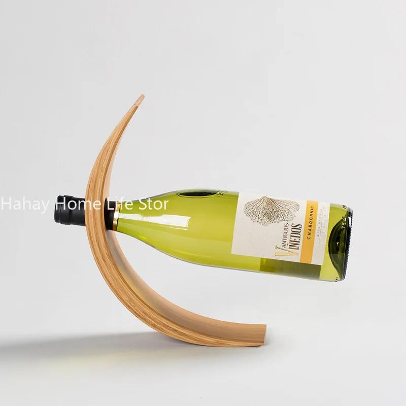 Modern Fashionable Wooden Balanced Wine Bottle Rack Home Creative Hanging Bamboo Wine Bottle Rack Club Display Rack Decoration
Modern Fashionable Wooden Balanced Wine Bottle Rack Home Creative Hanging Bamboo Wine Bottle Rack Club Display Rack Decoration