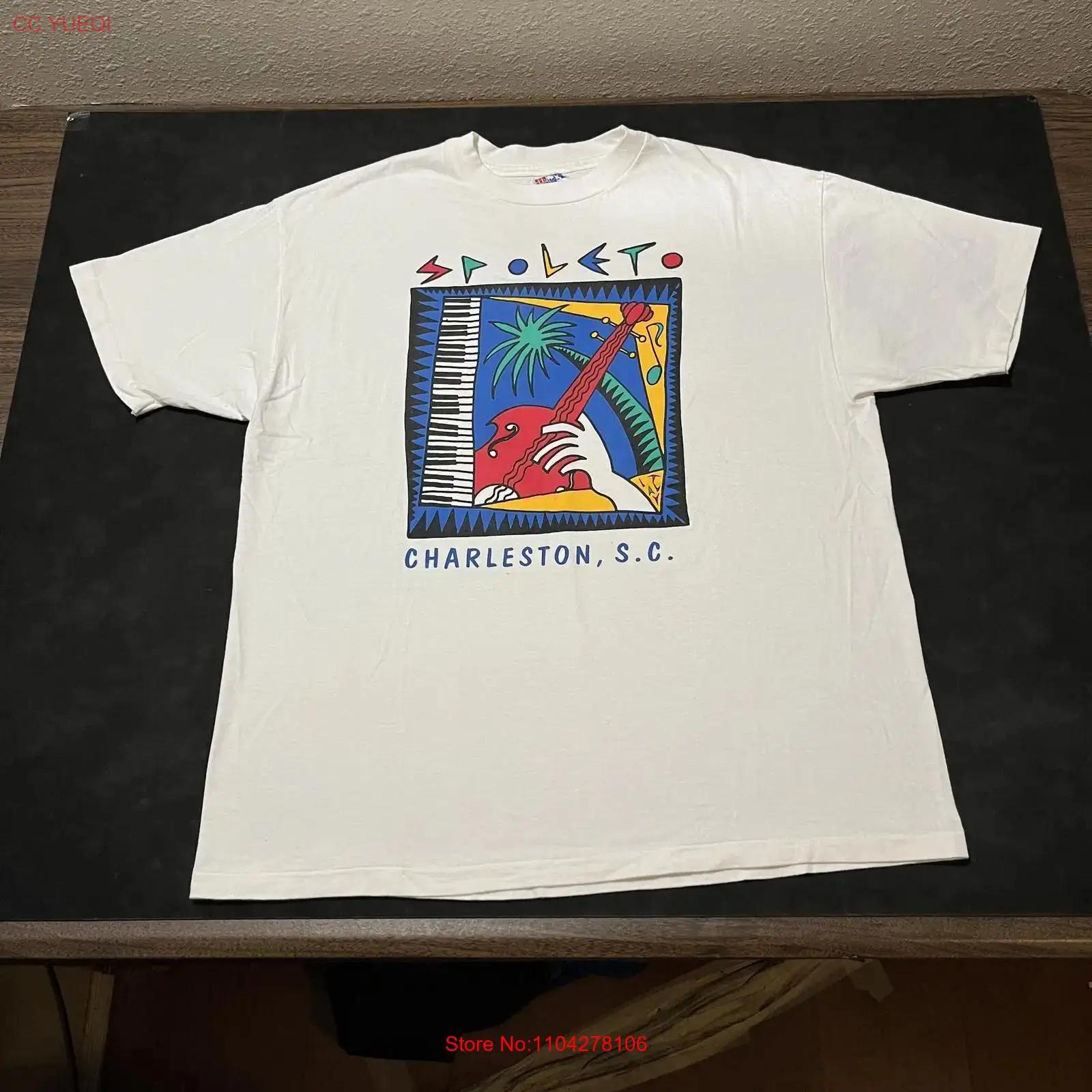 Vintage Spoleto T Shirt Mens Extra Large White Charleston SC Festival Art 90s vintage Washed Versatile homme streetwear graphic 5XL різнокольоровий
Vintage Spoleto T Shirt Mens Extra Large White Charleston SC Festival Art 90s vintage Washed Versatile homme streetwear graphic 5XL різнокольоровий