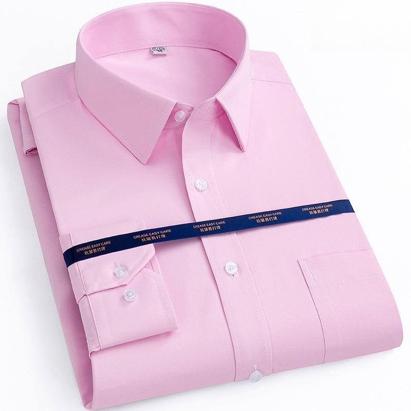 New Men Formal Shirt Long Sleeve Office Solid Color Anti-Wrinkle Fashion Business Pocket White Blue Social Pocket Shirts 6XL 7XL 47
New Men Formal Shirt Long Sleeve Office Solid Color Anti-Wrinkle Fashion Business Pocket White Blue Social Pocket Shirts 6XL 7XL 47