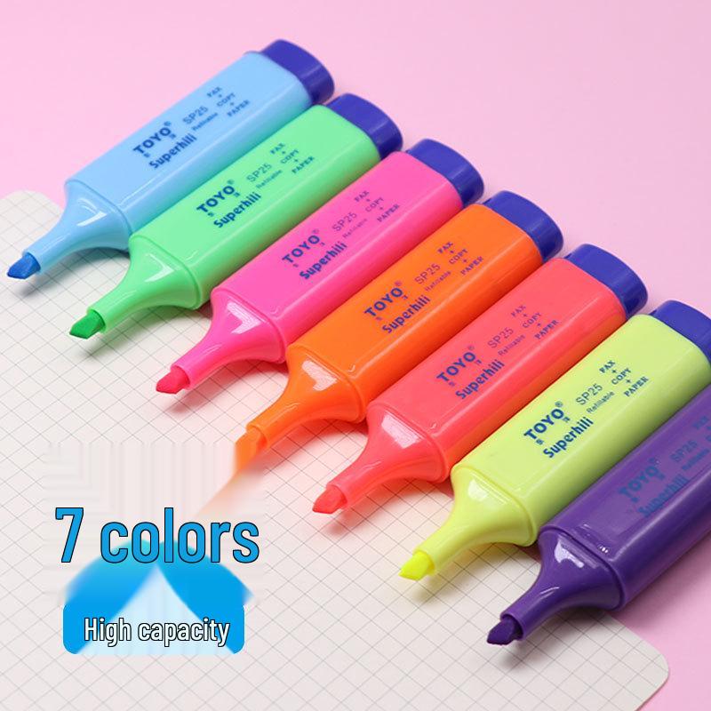 TOYO SP25 Fluorescent Highlighter Set, 7 Solid Colors, Thick Tip зелёный
TOYO SP25 Fluorescent Highlighter Set, 7 Solid Colors, Thick Tip зелёный