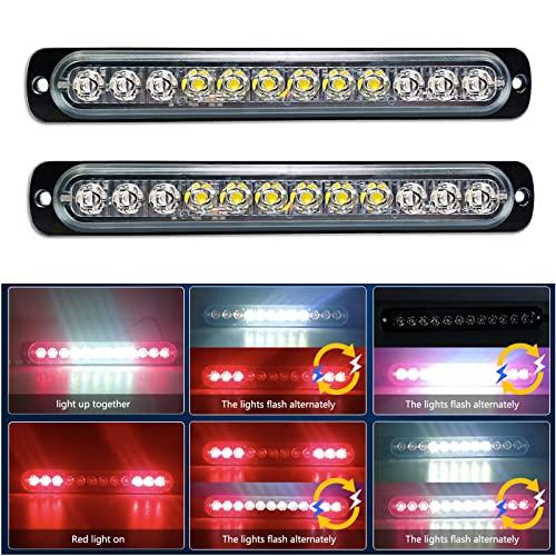 RIGIDON 2pcs 19cm Strobe Light LED LED Light 18W 12-24V 12LED Emergency Strobe Light Emergency Lamp Light Flashing Lamp (White Red) Auxiliary Light
RIGIDON 2pcs 19cm Strobe Light LED LED Light 18W 12-24V 12LED Emergency Strobe Light Emergency Lamp Light Flashing Lamp (White Red) Auxiliary Light