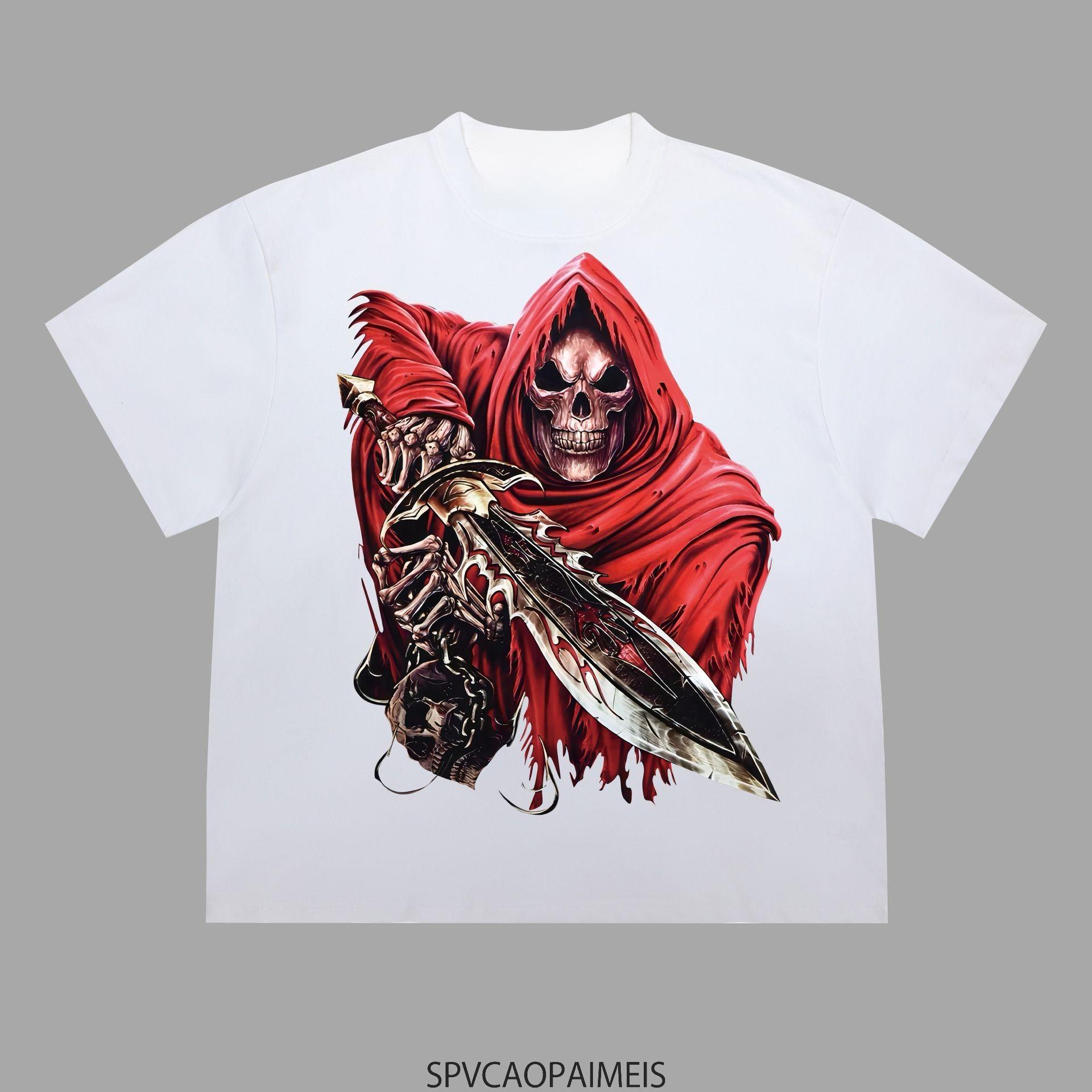 New Summer Korean Version Printed Instagram Skull Tshirt for Men Trendy and Cool Thin Round Neck Short Sleeve S
New Summer Korean Version Printed Instagram Skull Tshirt for Men Trendy and Cool Thin Round Neck Short Sleeve S