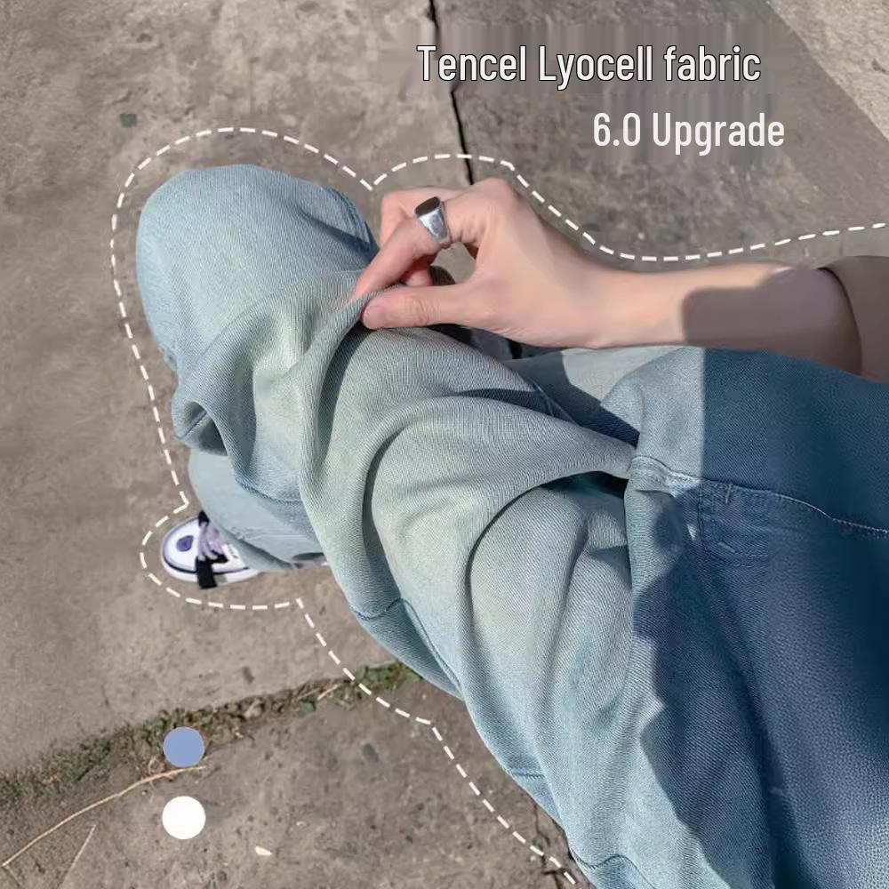 Women s High Waist Tencel Jeans - Summer Ice Silk Wide Leg, Retro Straight Fit 5XL черный серый
Women s High Waist Tencel Jeans - Summer Ice Silk Wide Leg, Retro Straight Fit 5XL черный серый