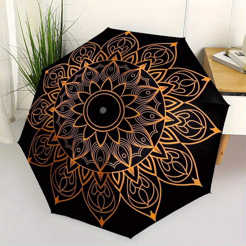 1pc Golden Lotus Mandala Pattern Umbrella with Plastic Handle,Suitable for All Seasons Home Travel Outdoor UmbrellaM1311
1pc Golden Lotus Mandala Pattern Umbrella with Plastic Handle,Suitable for All Seasons Home Travel Outdoor UmbrellaM1311