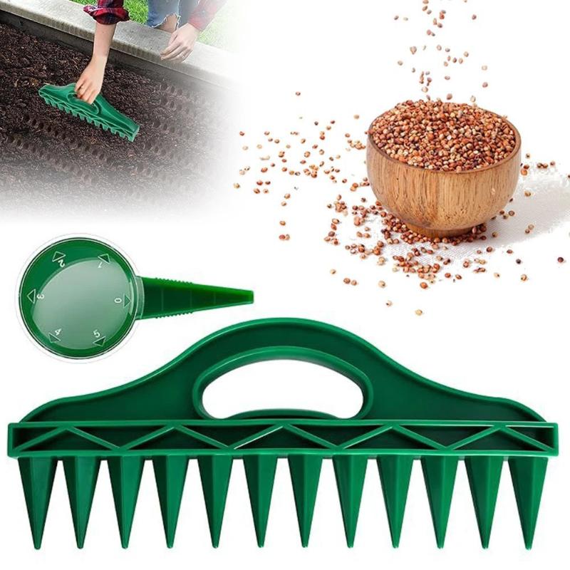 2 4 7Pcs Manual Garden Seeder Adjustable Seed Drill Dispenser for Efficient Sowing Vegetables and Herbs at Greenhouse Farm
2 4 7Pcs Manual Garden Seeder Adjustable Seed Drill Dispenser for Efficient Sowing Vegetables and Herbs at Greenhouse Farm