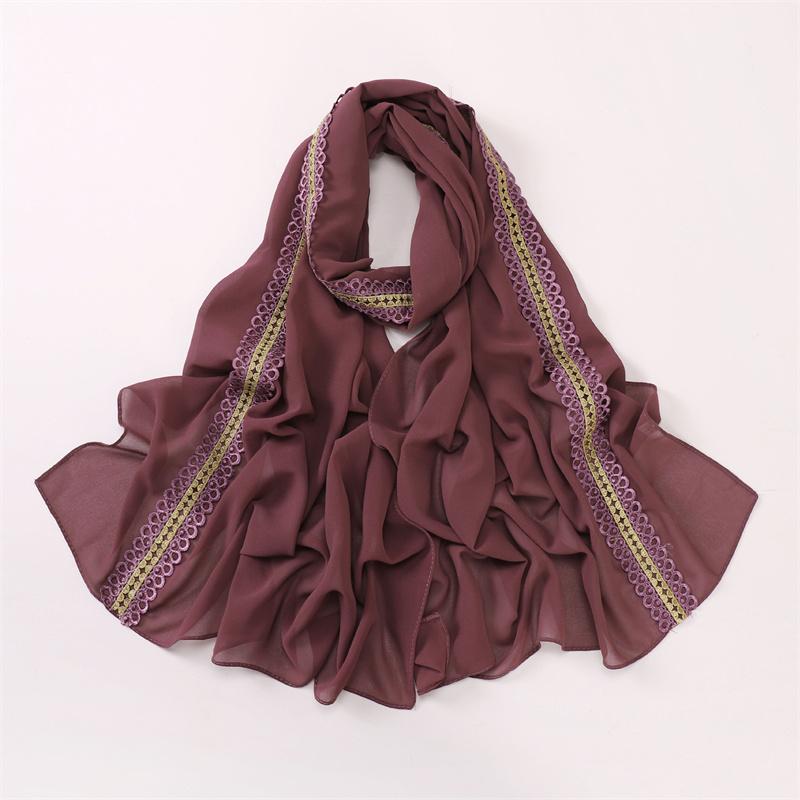 Lace Floral Chain Bubble Chiffon Hijab Ramadan Muslim Scarves Shawls Women Sunscreen Headscarf Outdoor Windproof Head Wrap Snood
Lace Floral Chain Bubble Chiffon Hijab Ramadan Muslim Scarves Shawls Women Sunscreen Headscarf Outdoor Windproof Head Wrap Snood